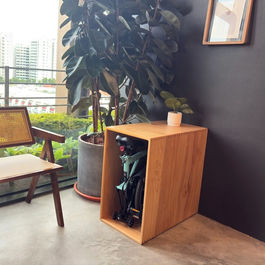 Side Frame | Folding Bicycle Wood Storage Shelf (Brompton)