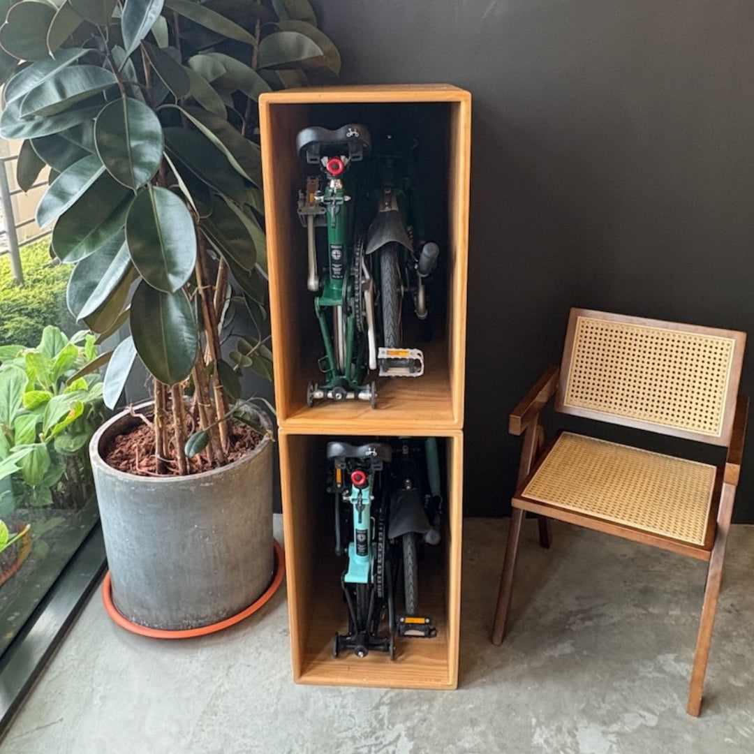 Side Frame | Folding Bicycle Wood Storage Shelf (Brompton)