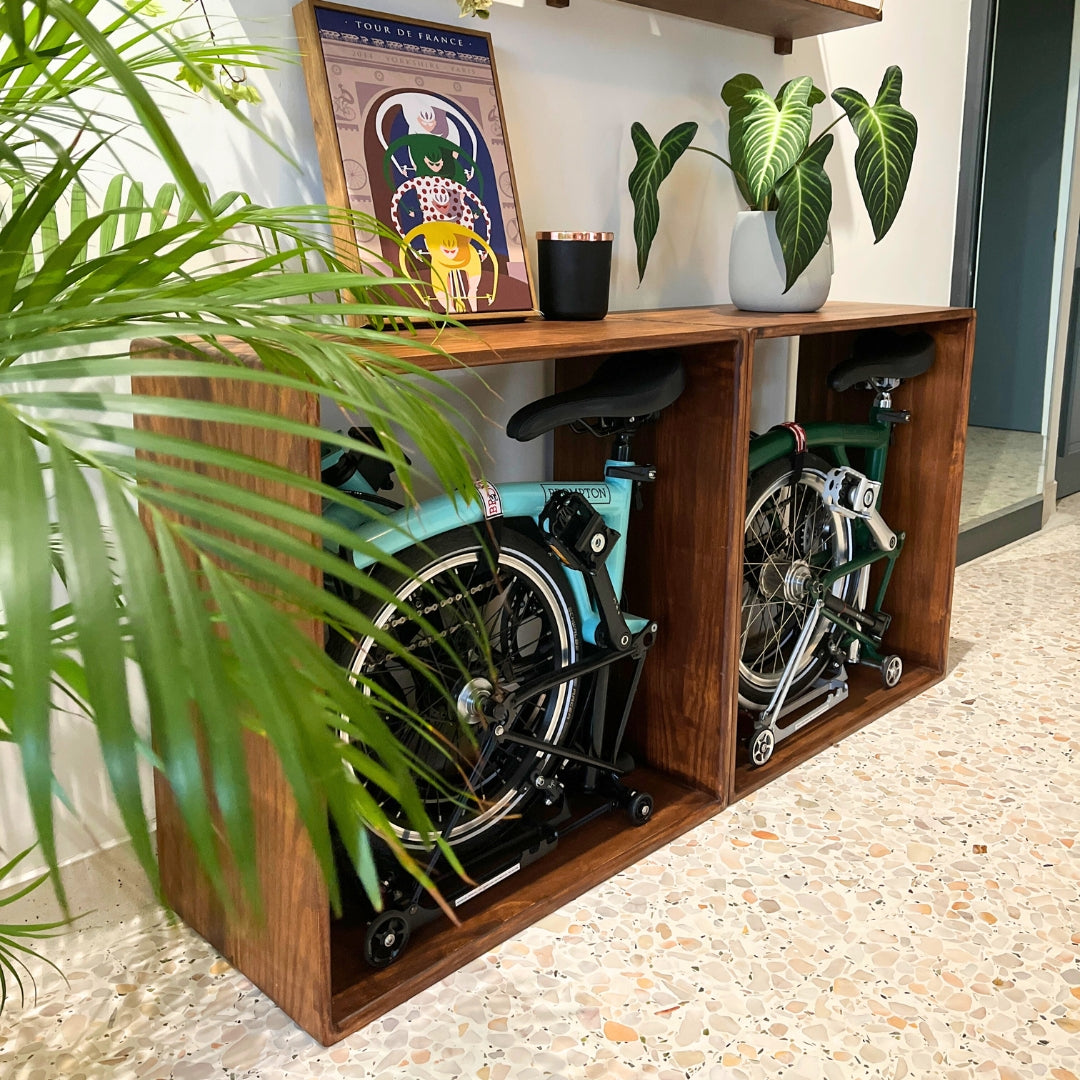 Front Frame - Folding Bicycle Wood Storage Shelf (Brompton)