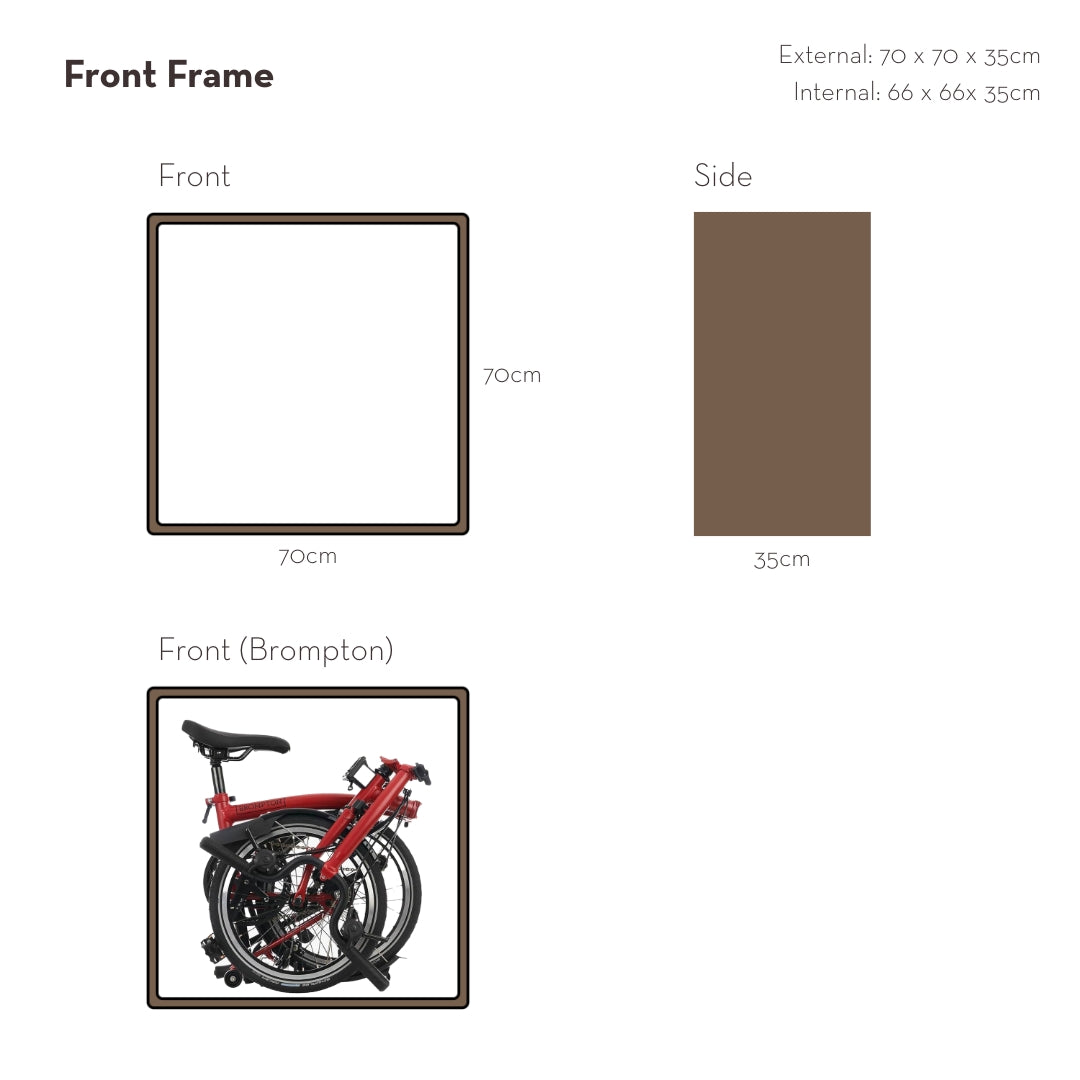 Front Frame | Folding Bicycle Wood Storage Shelf (Brompton)