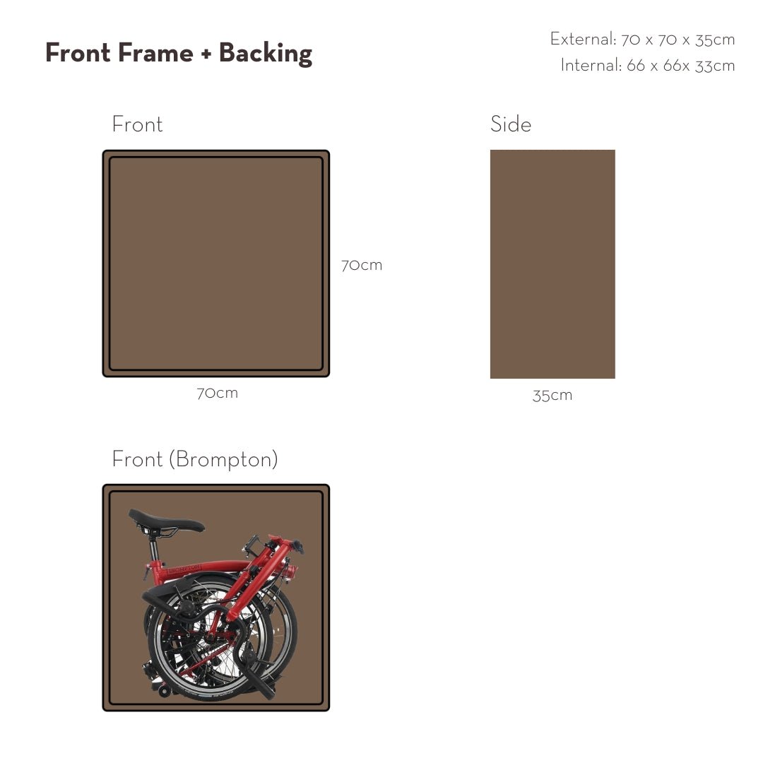 Front Frame | Folding Bicycle Wood Storage Shelf (Brompton)